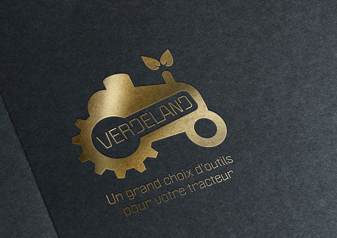 Creation Logo - Charte graphique Verdeland - Outils pour tracteur